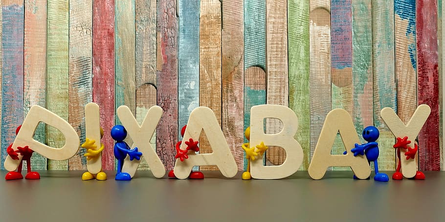 pixabay freestanding letters, pixabay, image database, smilies, figures, funny, word, letters, indoors, multi colored
