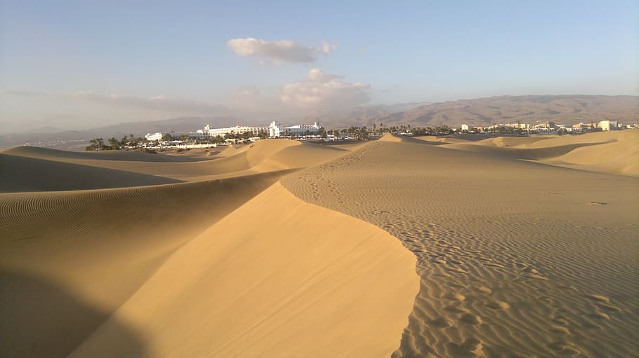 dunas, hotel, desierto, arena, tierra, paisaje, duna de arena, medio ambiente, paisajes: naturaleza, clima árido