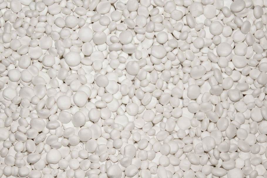 polystyrene, white, building material, pellets, full frame, large group of objects, backgrounds, abundance, white color, still life