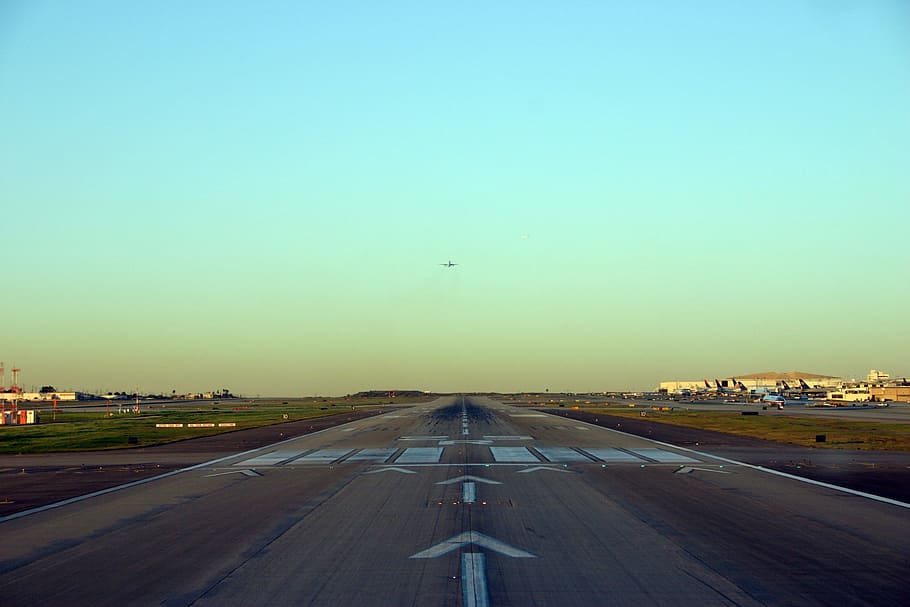 photography of airport, Airport, Runway, Travel, airport runway, airplane, plane, transportation, aircraft, fly