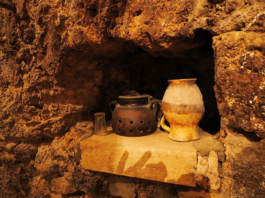 Old, Cave, Crock, Bowl, bowl old, food and drink, heat - temperature, rustic, drink, food