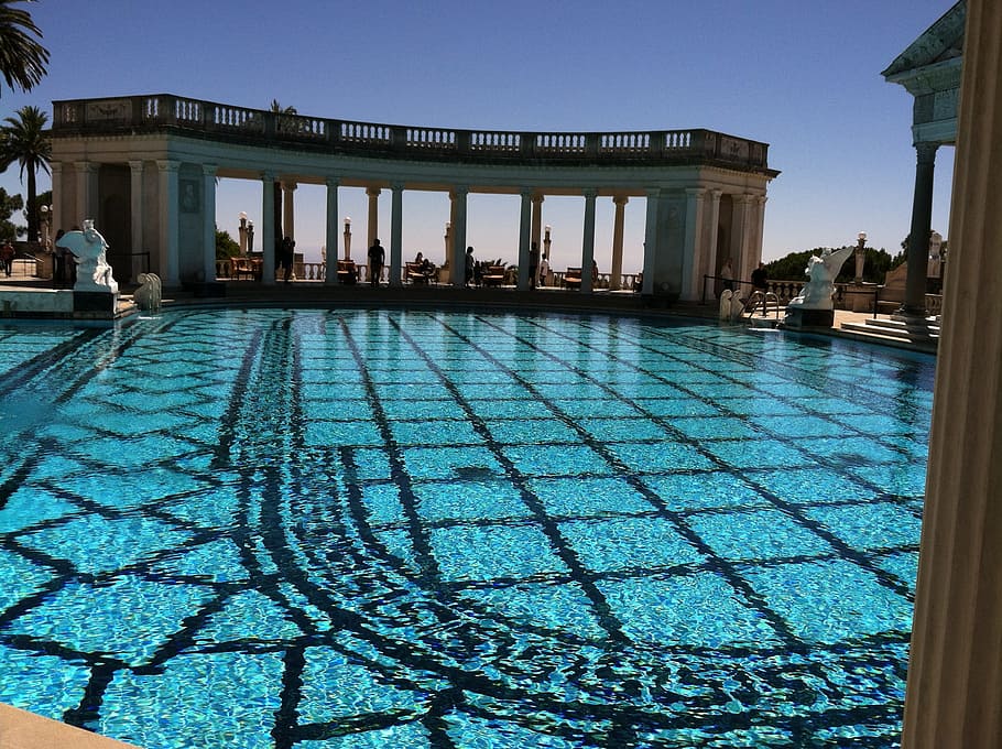 Hearst Castle, Pool, Swimming, Classic, state park, swimming pool, water, tourist resort, day, vacations