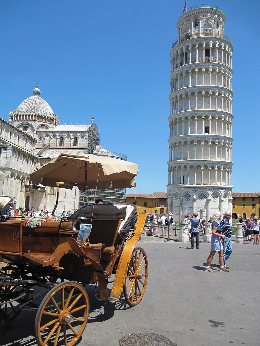 Pisa, Toscana, Torre, Arquitectura, estructura construida, exterior del edificio, personas reales, ciudad, gran grupo de personas, multitud