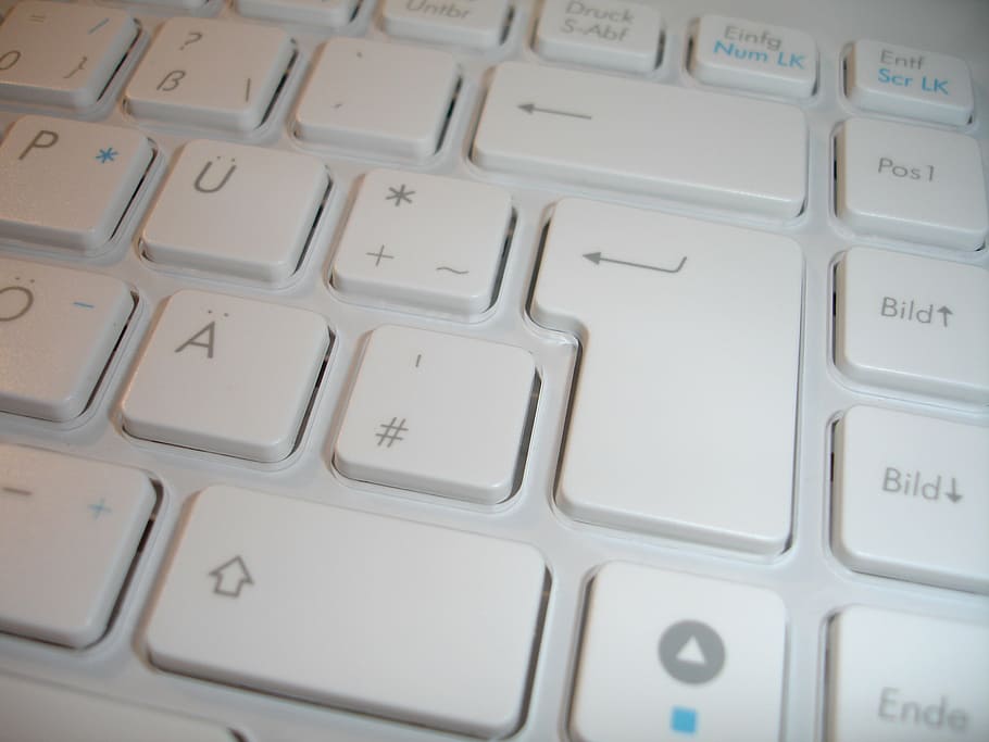 клавиатура, chiclet keyboard, клавиши, устройство ввода, периферия, белый, компьютер, связь, фоны, полный кадр