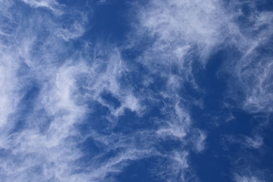 fascinating wispy clouds, cloudscape, skyscape, nature, clouds, weather, bright, wispy, heavens, sky