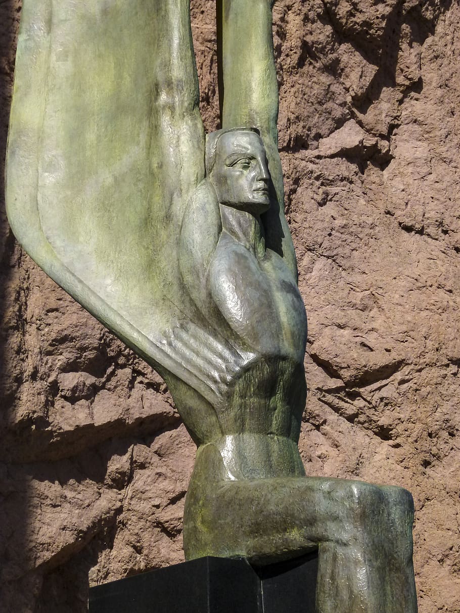lake mead, statue, memorial, reservoir, hoover dam, nevada, tourist attraction, technical, usa, water