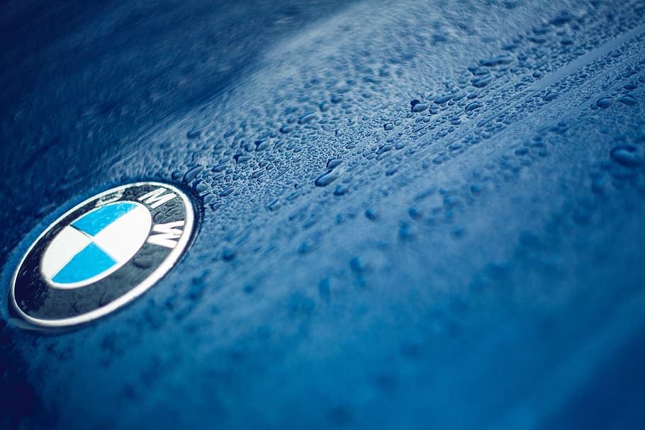 untitled, bmw, blue, vehicle, car, droplets, rain, drops, water, automotive