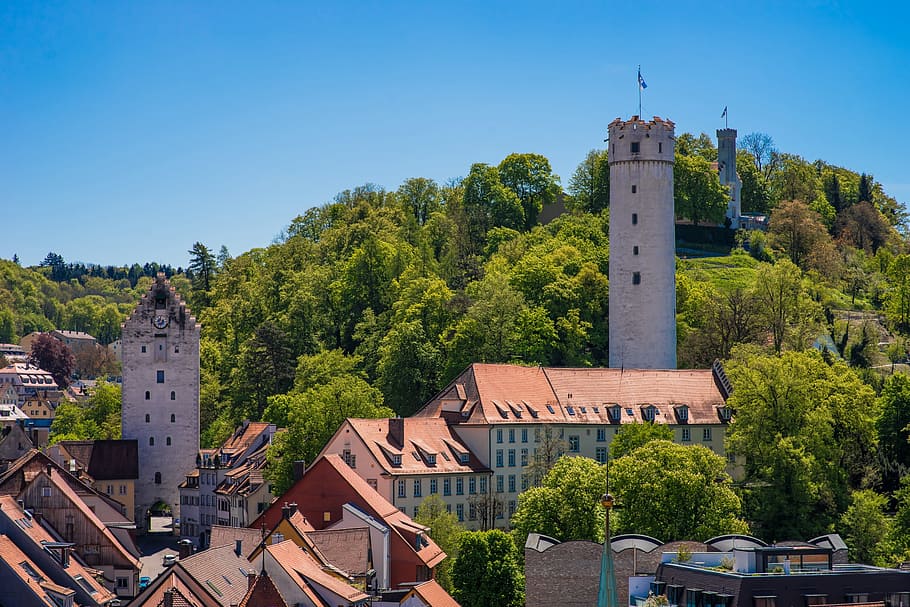 City, Ravensburg, Flour, Sack, Downtown, flour sack, tower, flour sack tower, upper gate, middle ages