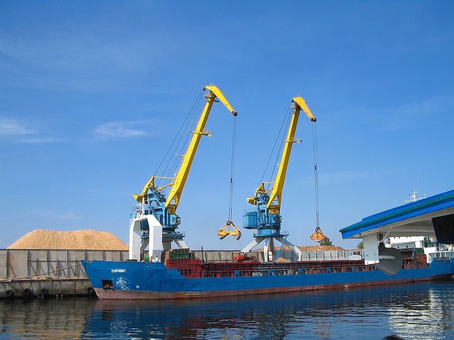 port, riga, latvia, crane, pipes, lifting crane, loads, cargo, harbor cranes, industry