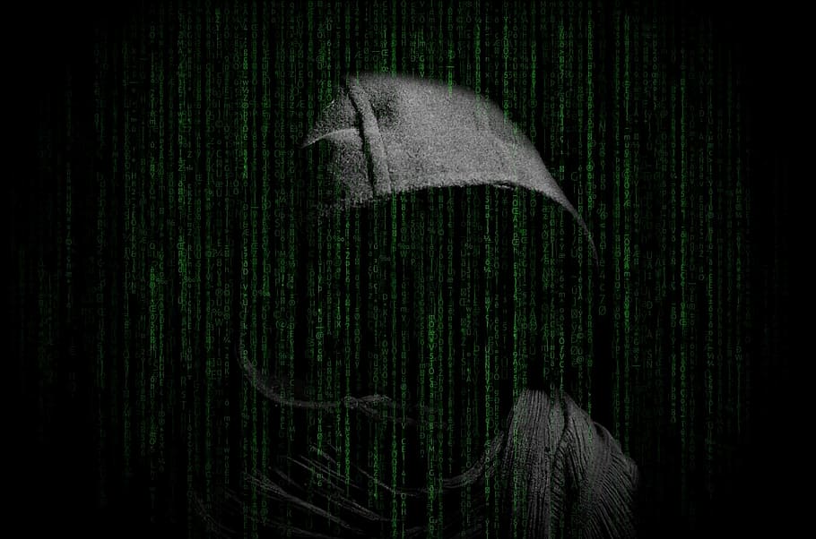 person, gray, hooded jacket wallpaper, hacker, hacking, computer, security, internet, virus, crime