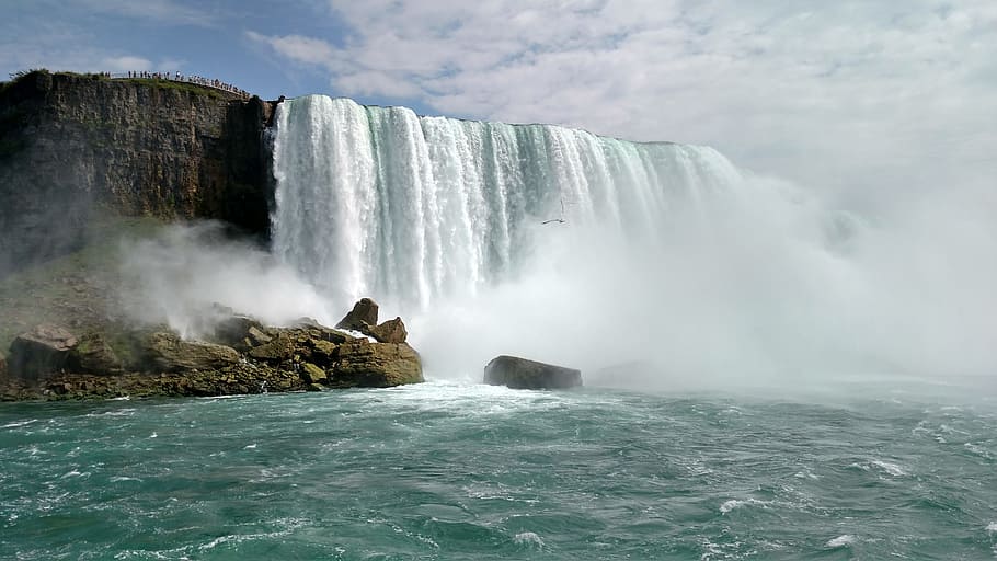 waterfalls, rock formation, niagara falls, waterfall, vacation, water, nature, falls, ontario, beauty in nature
