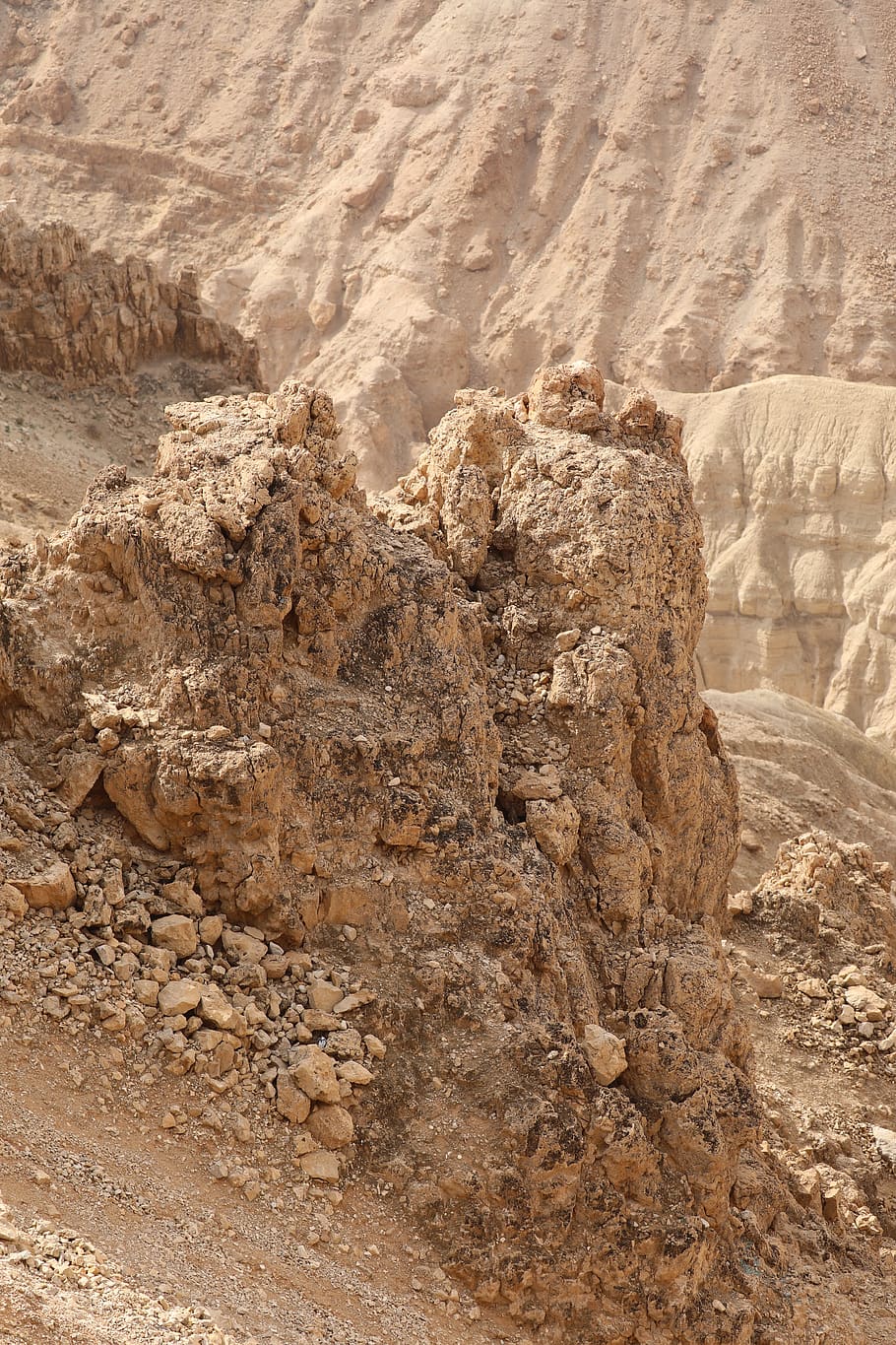 mounts, desert, nature, landscape, rock, mountain, israel, rock formation, rock - object, solid