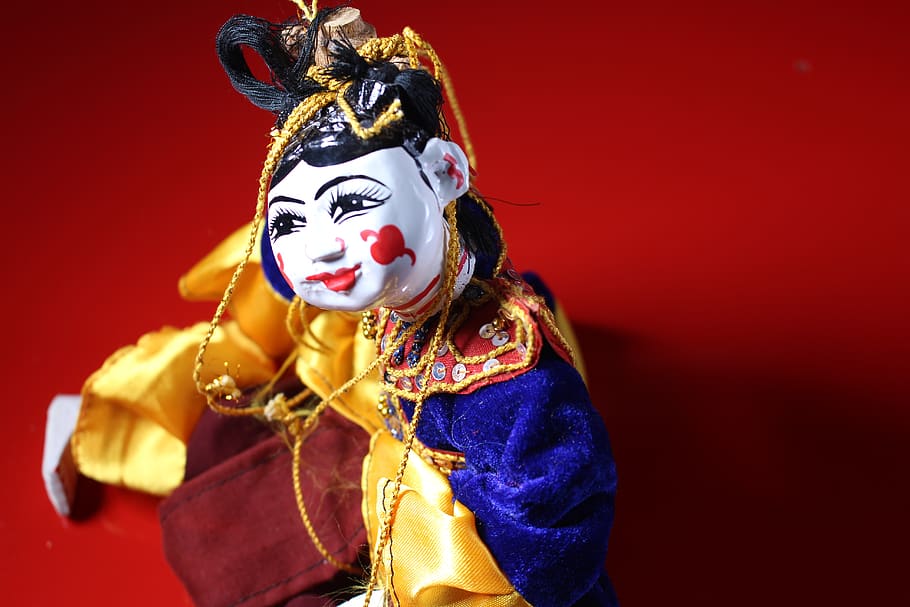 fantoche, tradicional, myanmar, burma, birmanês, cultura, marionete, tradição, boneca, lembrança