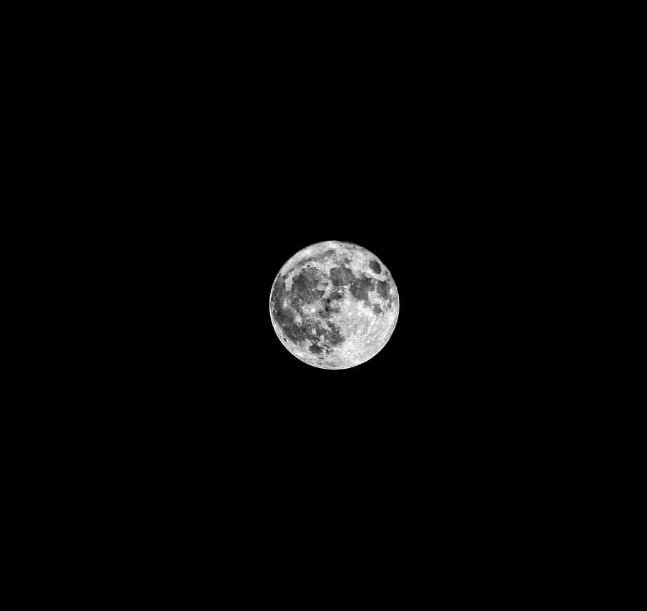 luna, la plenitud de, noche, luna llena, cielo, espacio, el cielo nocturno, súper luna, planeta, lunar