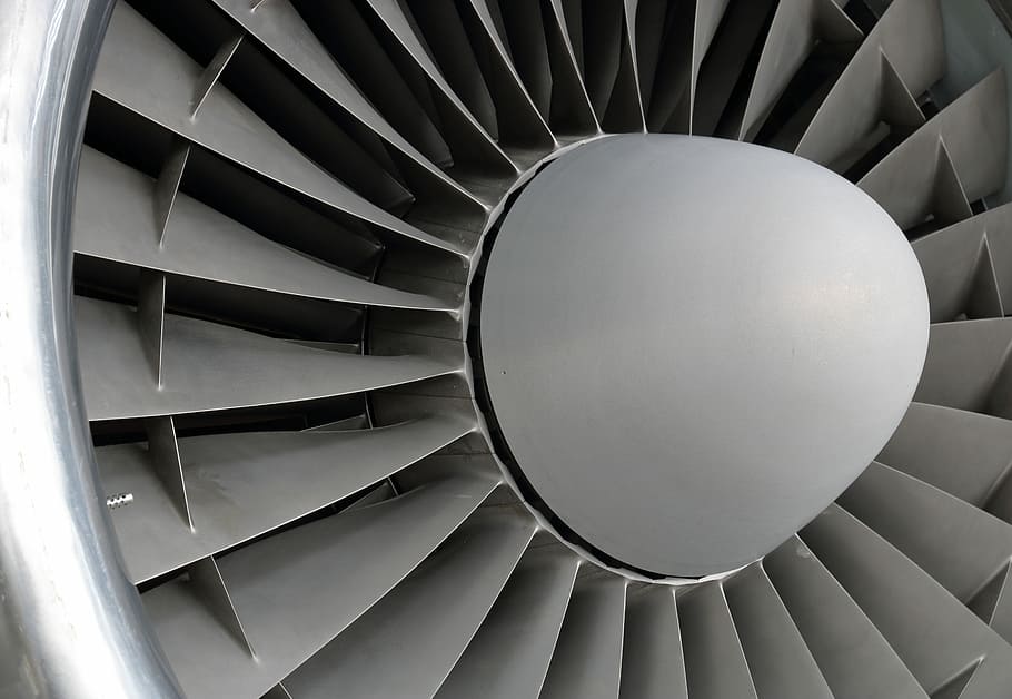 grayscale photography, aircraft turbine, fan, turbine, engine, arcraft, airplane, dornier, do 31, vertical