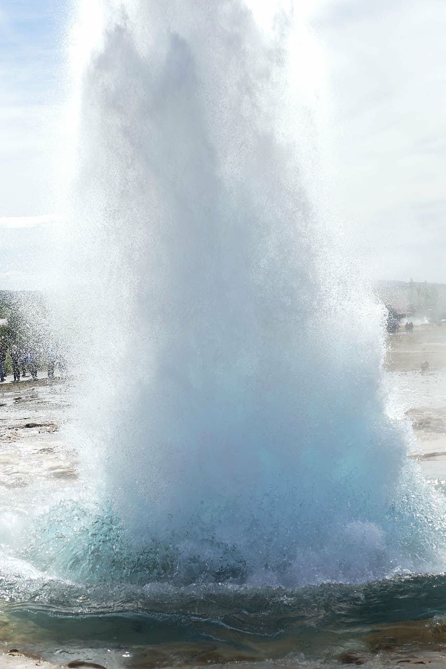 geyser, iceland, fountain, landscape, water, nature, strokkur, boiling water, places of interest, steam