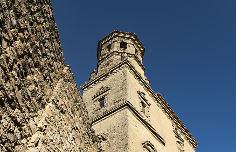 fotografía de ángulo bajo, gris, concreto, edificio, Torre, Catedral, Arquitectura, Monumento, turismo, ocio
