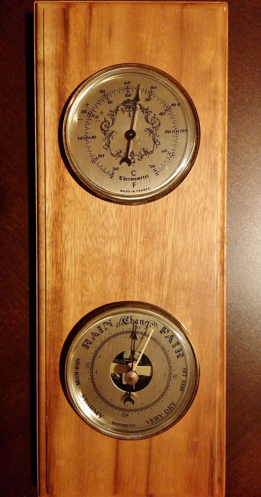 barómetro, meteorología, termómetro, presión, instrumentos, clima, cambio, temperatura, número, en interiores