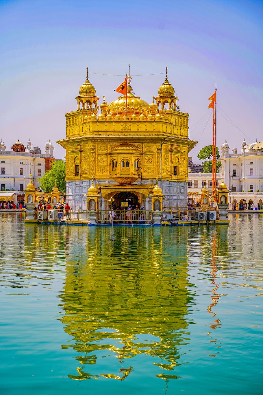 architecture, indian, worship, lake, travel, landmark, harmandir, temple, golden, gold