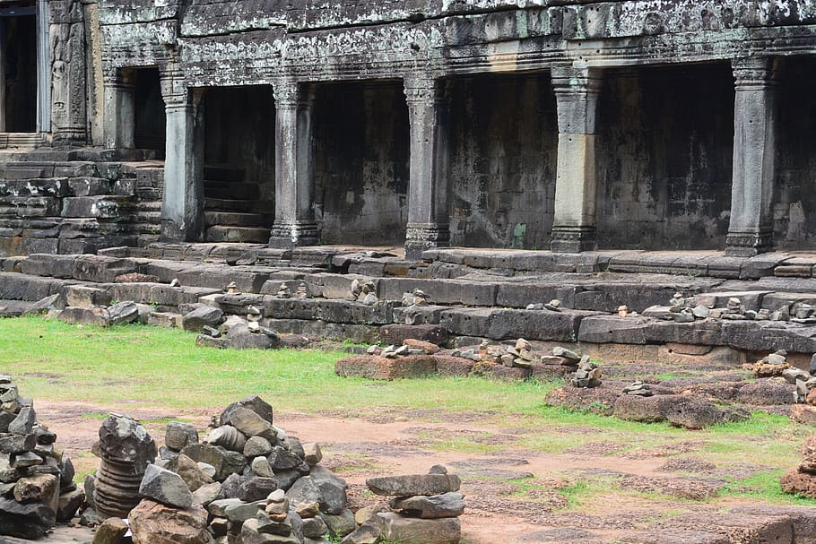 templos de angkor, arquitetura, construção, siem, ceifar, civilização, indochina, estrutura, estrutura construída, antiga