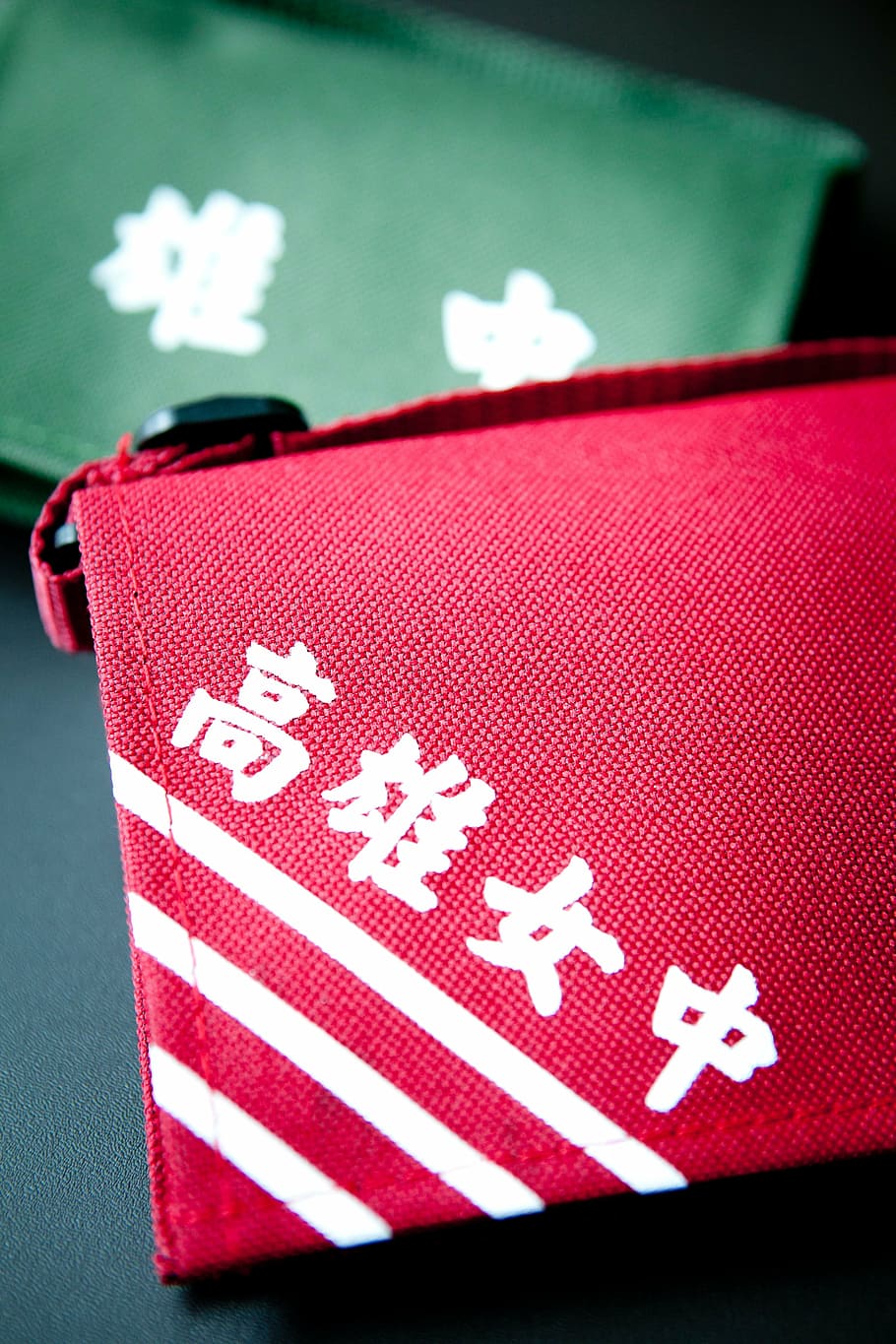 schoolbag, attend class, school, asia, china, red, close-up, indoors, colored background, studio shot