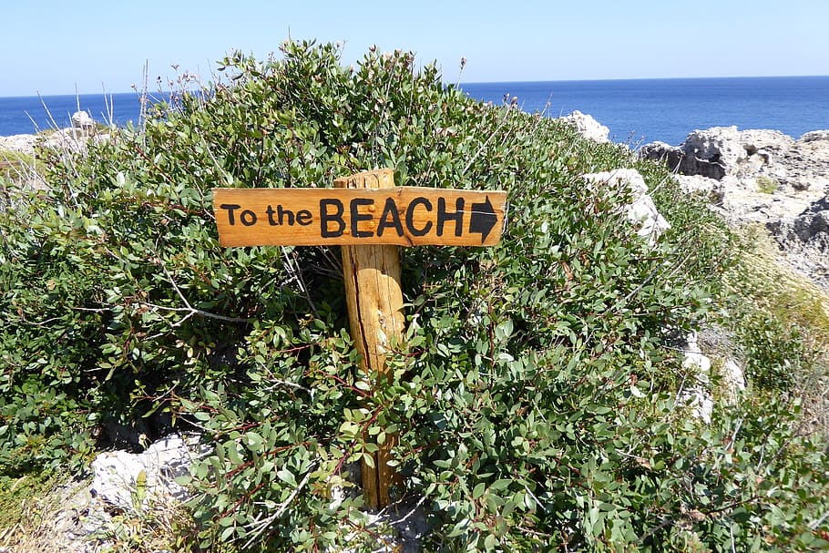 sinalização de praia, praia, grécia, mar, ilha, ar, rhodes, comunicação, texto, plantar