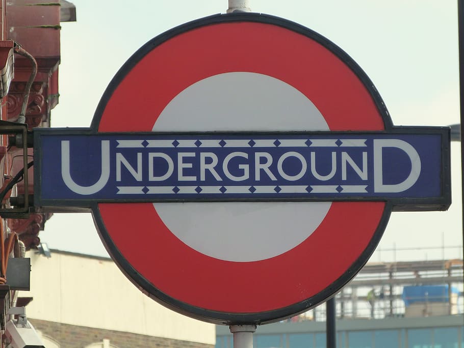 london, underground, sign, uk, komunikasi, tanda, rambu lalulintas, teks, informasi, jalan