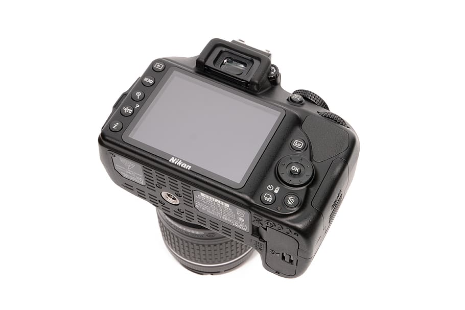 Nikon, cámara, fotografía, dslr, fotógrafo, slr, equipo, tecnología, foto de estudio, fondo blanco