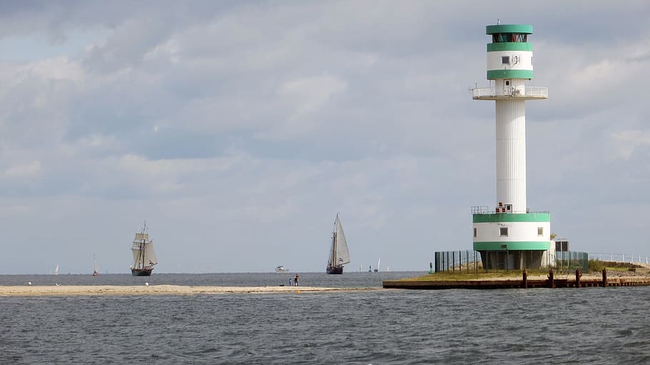 Lighthouse, Seafaring, Signal, Light, signal, light, ships, nautical, sea, lake, baltic sea