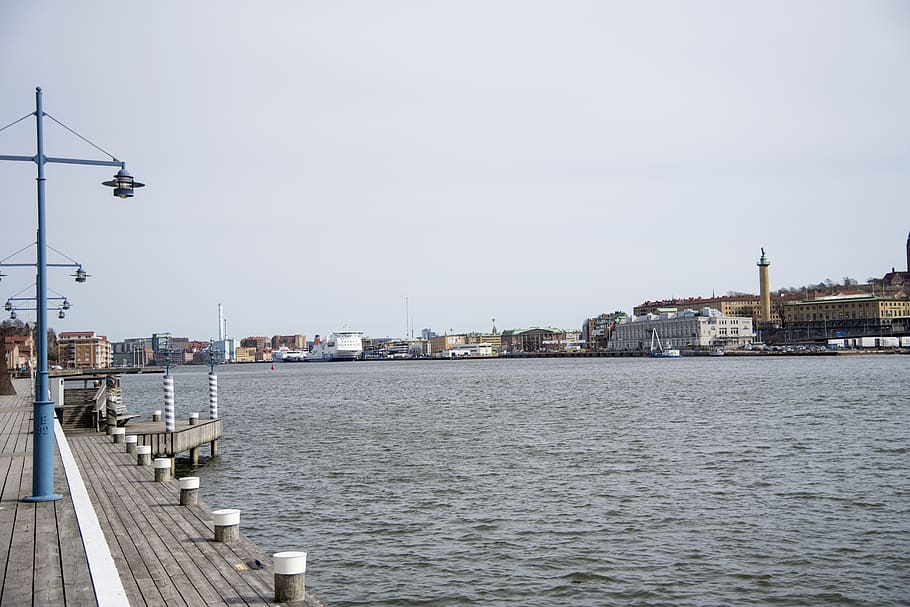 cuerpo de agua, pir, río, todos, barco, gotemburgo, suecia, abril, puerto, barcos