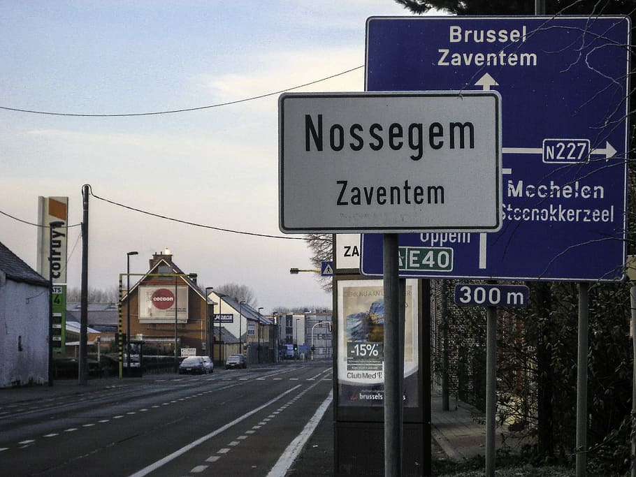 main, road, zaventem, Main road, road between, Brussels, Leuven, Nossegem, Zaventem, Belgium, Belgium