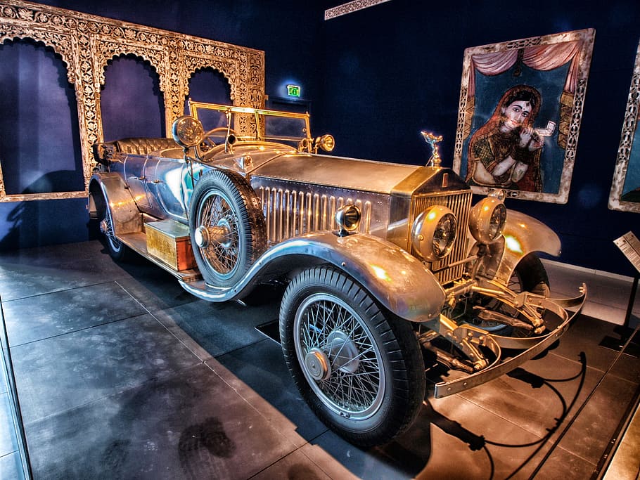 coche gris vintage, rolls royce, 1926, automóvil, hdr, vehículo, vehículo de motor, máquina, auto, clásico