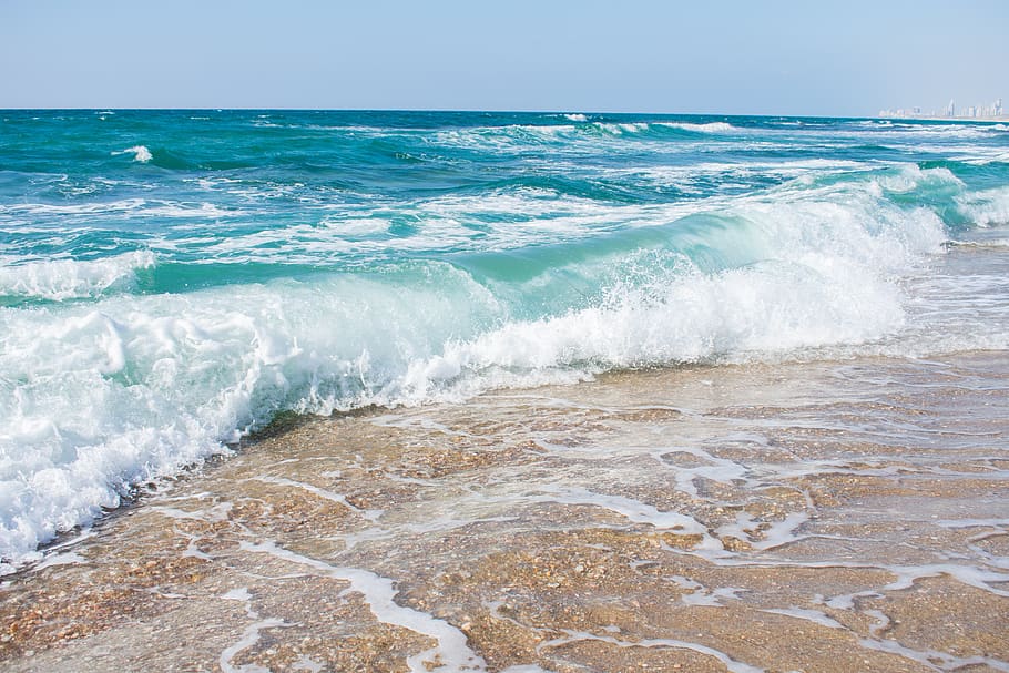 sea, sand, sea foam, coast, wave, beach, water, beauty in nature, sport, scenics - nature