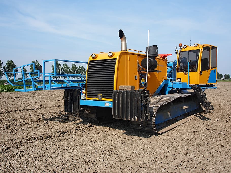 Drainage, Vehicle, Barth, M45, Equipment, construction, dirt, digger, earth, machinery