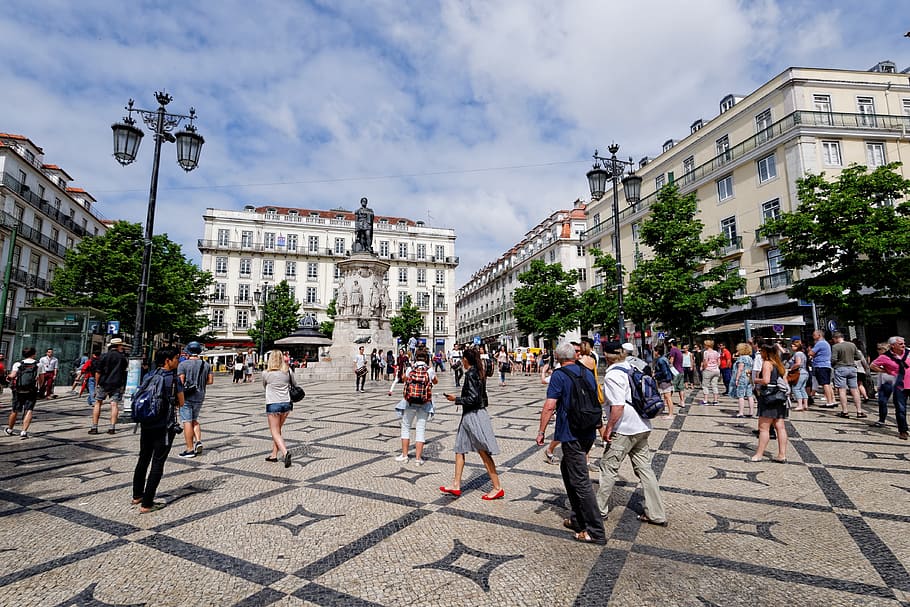 Lisboa, Portugal, Espacio, Quiosco, Casco antiguo, verano, arquitectura, históricamente, Europa, viajes