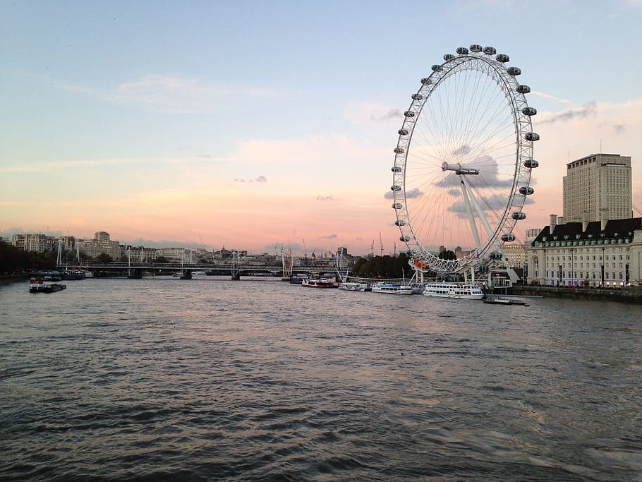 london, london eye, thames, england, landmark, city, river, uk, travel, britain