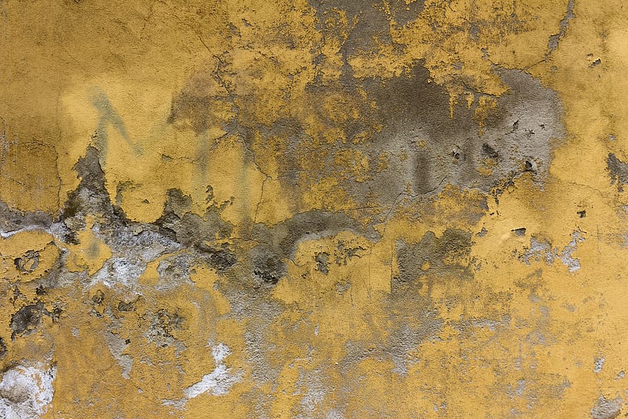 hormigón, amarillo, pared, fondos, característica de construcción de la pared, texturizado, fotograma completo, desgastado, antiguo, estructura construida