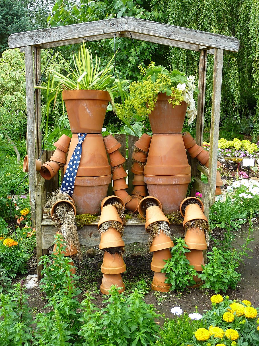 flowerpot, garden, pot, gardening, botanical, flowerbed, plant, growth, nature, day