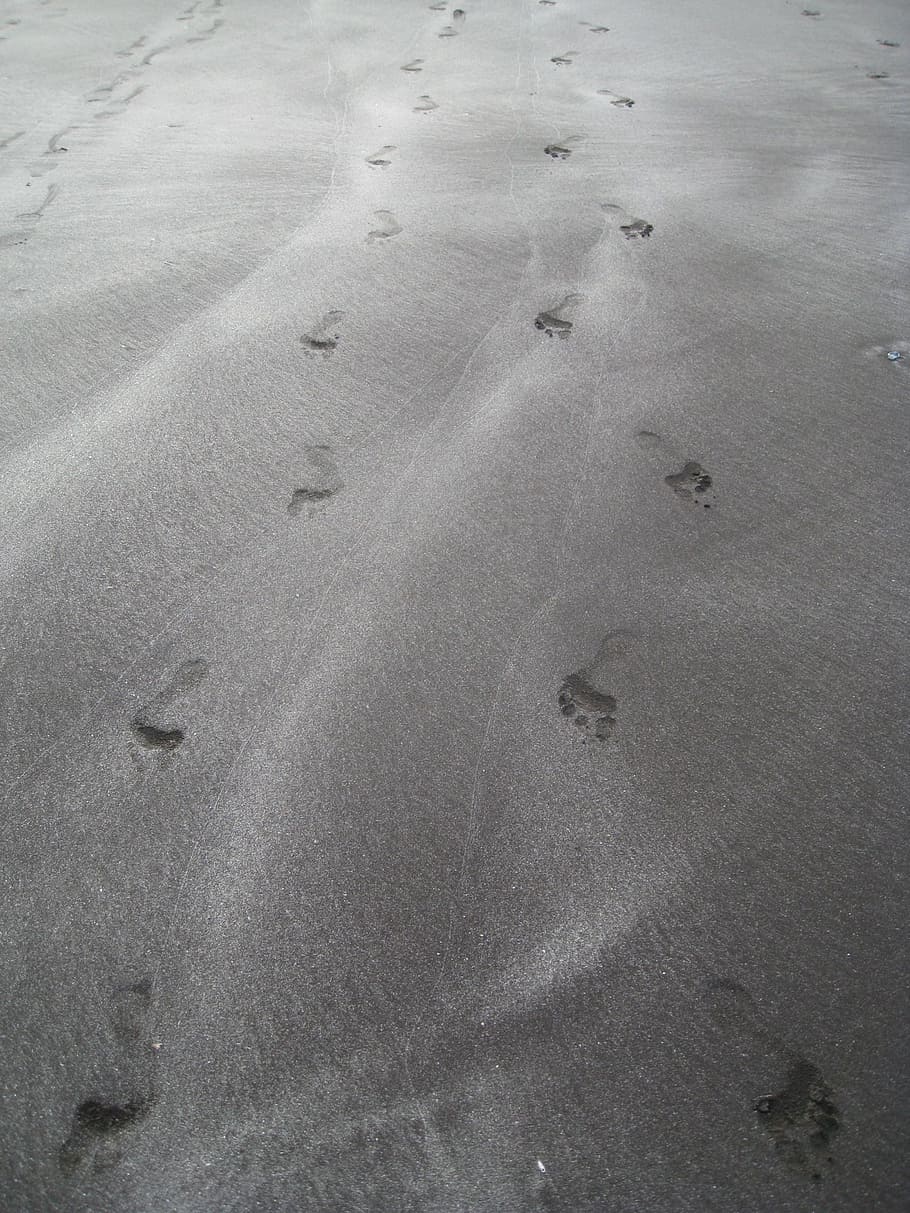 footprints, sand, footsteps, footprint, beach, foot, feet, desert, vacation, tropical