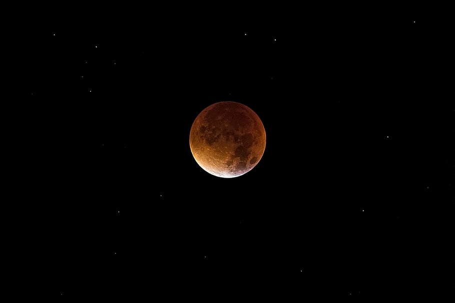 moon, night time, astronomy, cosmos, lunar, space, blood moon, universe, sky, full moon