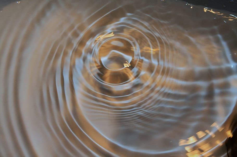 water, drop, sink, liquid, rain, reflection, bubble, wet, ripple, wave