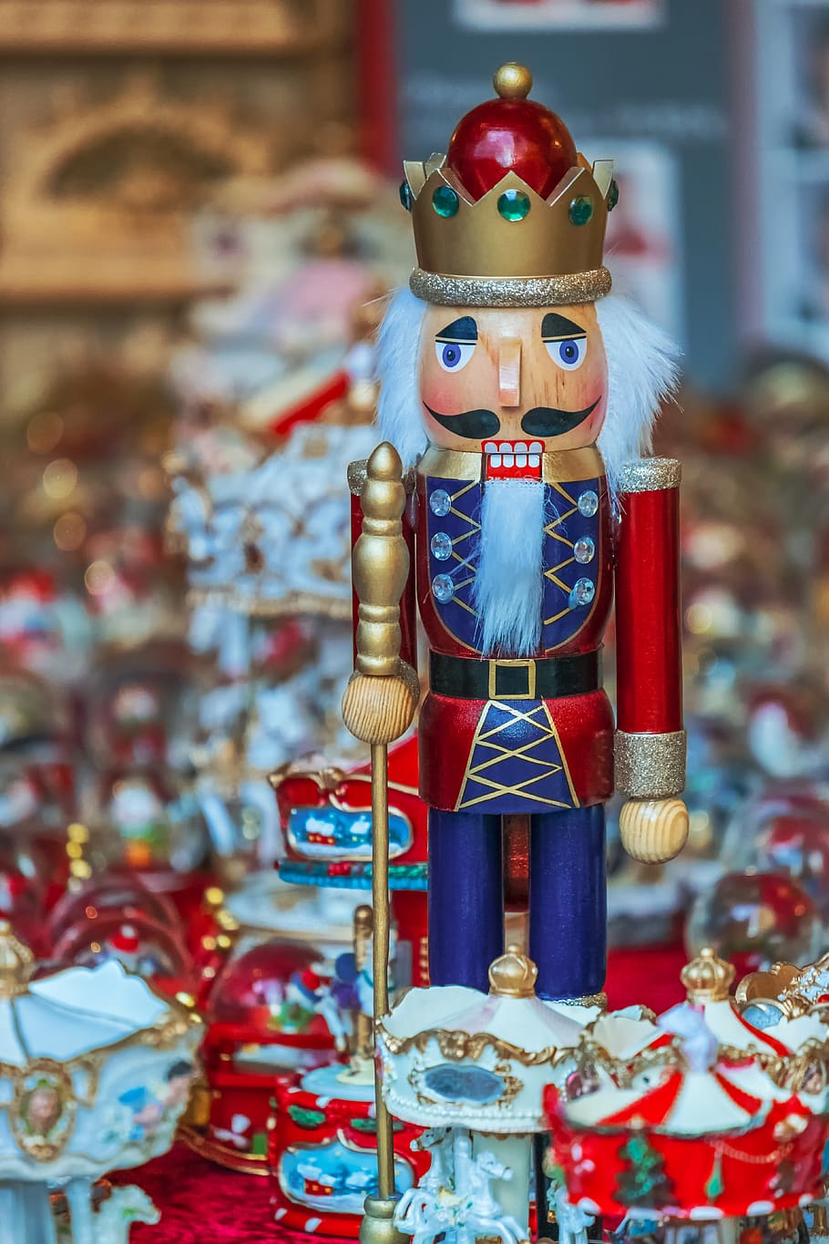 christmas, nutcracker, figure, wood, soldier, tooth, holzfigur, craft, christmas time, advent