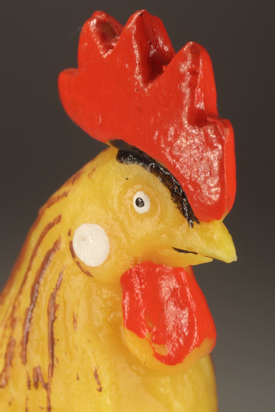 toys, hahn, bird, figure, cockscomb, bill, poultry, feather, head, close up