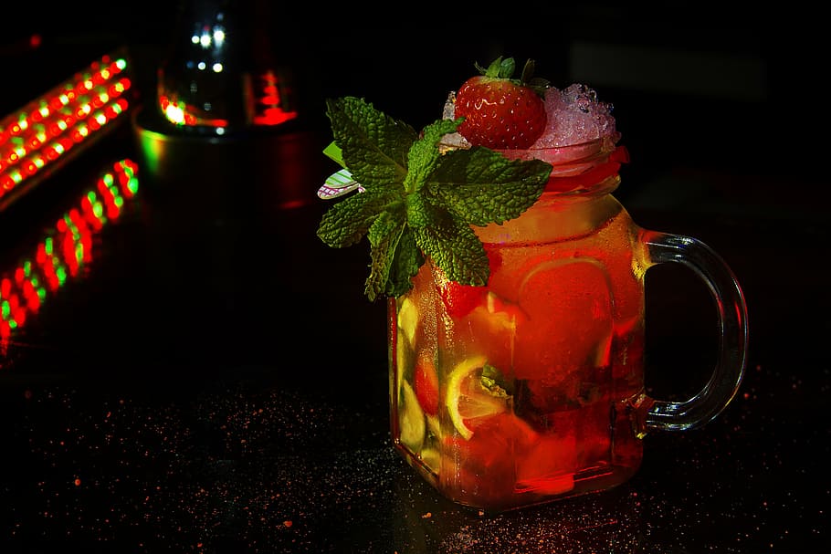 cocktail, strawberry margarita, strawberry, drink, red, fruit, freshness, food, food and drink, glass