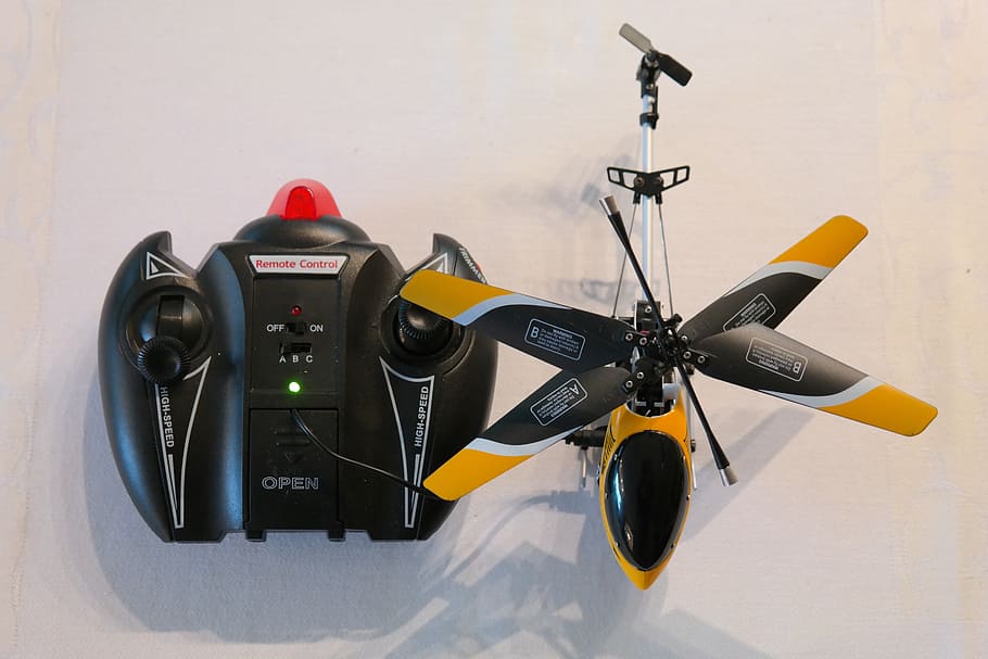 helicopter, remote control, model, model helicopter, rotors, propeller, toys, fly, remotely controlled, technology