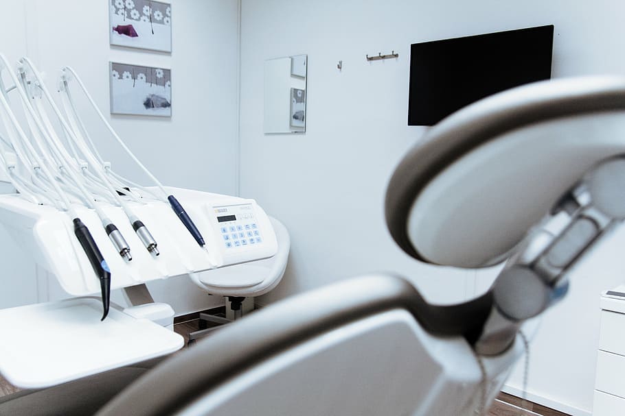 putih, medis, kursi, di dalam, kamar, dokter gigi, gigi, klinik, kedokteran, teknologi