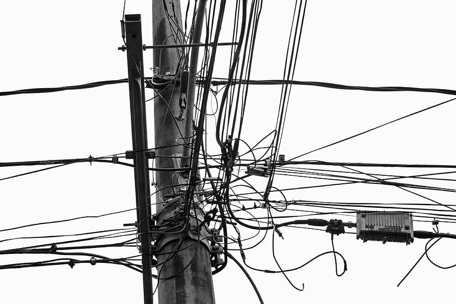 wires, lines, electricity, equipment, electrical, power, industrial, industry, wiring, voltage