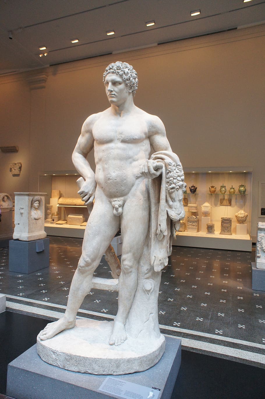 metropolitan, museum, art, ny, statue, greek, male, sculpture, art and craft, human representation