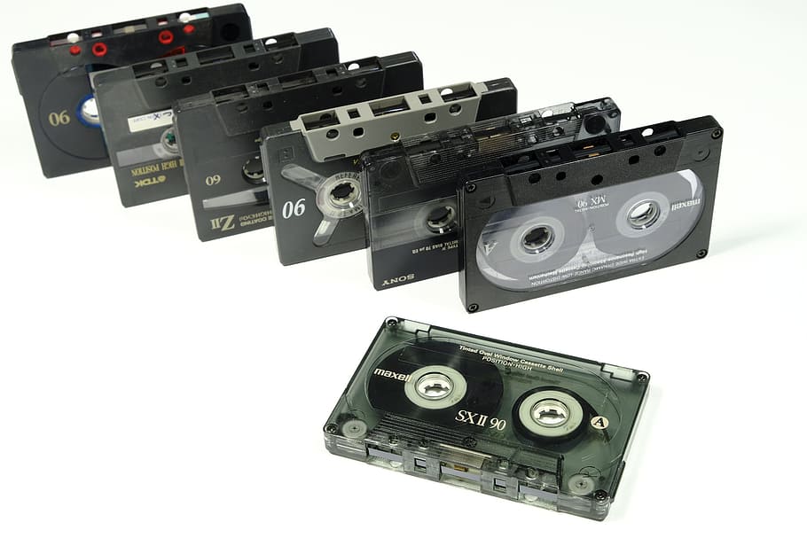 kaset, pita, magnetband, band, analog, musik, suara, audio, retro, vintage