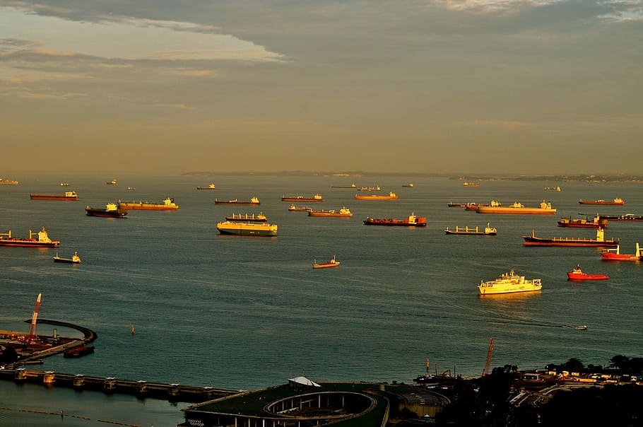 ships, body, water, body of water, harbor, sea, transportation, nautical Vessel, freight Transportation, container Ship